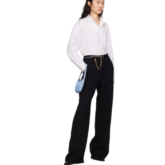 VALENTINO GARAVANI Black VLogo Leather Belt - Picture 2 of 2